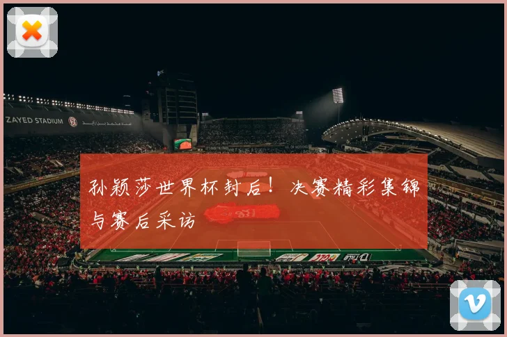 孙颖莎世界杯封后！决赛精彩集锦与赛后采访