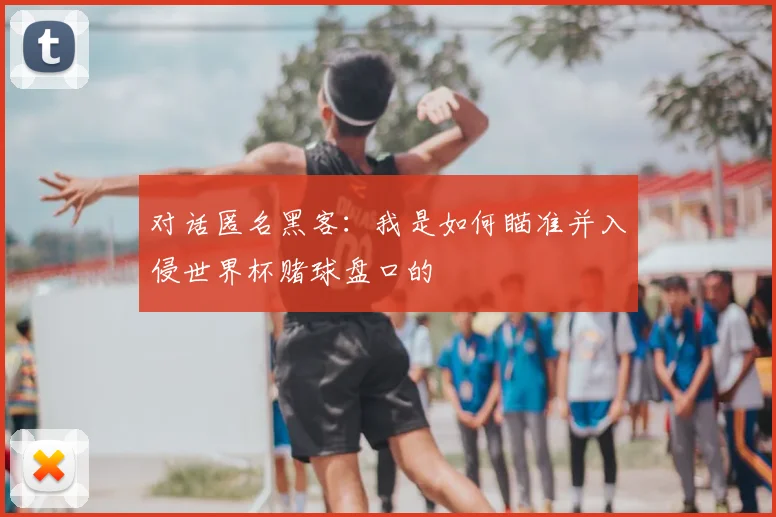 对话匿名黑客：我是如何瞄准并入侵世界杯赌球盘口的